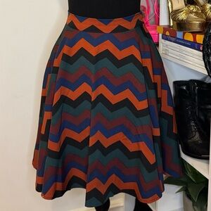 ModCloth Just This Sway Skater Skirt (XS)